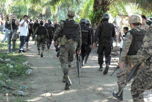 Militarization of the Lower Aguán  © (Foto G. Trucchi)
